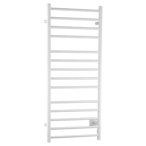 TW-WM105WH - ANZZI Elgon 14-Bar Carbon Steel Wall Mounted Electric Towel Warmer Rack in White