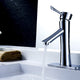 Saga Series Single Hole Single-Handle Low-Arc Bathroom Faucet in Polished Chrome
