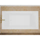 Illyrian 6 ft. Acrylic Reversible Drain Rectangular Bathtub in White