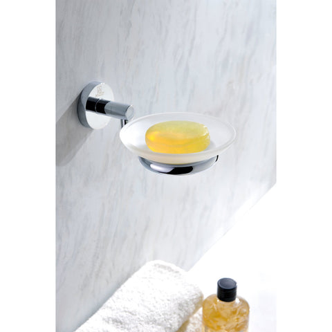 Revere Series Single Hole Single-Handle Low-Arc Bathroom Faucet with Soap Dish and Toothbrush Holder