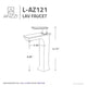 L-AZ121BN - Saunter Single Hole Single-Handle Vessel Bathroom Faucet in Brushed Nickel