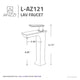 ANZZI Saunter Single Hole Single-Handle Vessel Bathroom Faucet