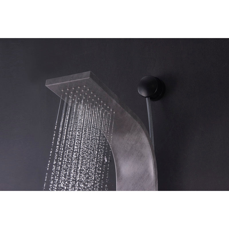 SP-AZ078BS - ANZZI Aura 2-Jetted Shower Panel with Heavy Rain 