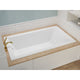 AZ3272VNS - ANZZI Illyrian 6 ft. Acrylic Reversible Drain Rectangular Bathtub in White