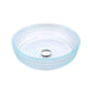 Canta Series Deco-Glass Vessel Sink with Crown Faucet