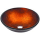 ANZZI Arc Series Vessel Sink in Layered Amber