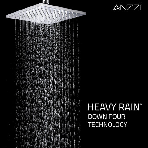 ANZZI Viace Series 1-Spray 8 in. Fixed Showerhead