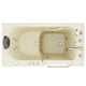 AZ2853RBH-CP - ANZZI Coupe Premier 53 - 60 in x 28 in. Right Drain Whirlpool Jetted Walk-in Tub in Biscuit