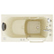 AZ2853RBA-CP - ANZZI Coupe Premier 53 - 60 in x 28 in. Right Drain Air Jetted Walk-in Tub in Biscuit