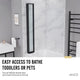 ANZZI 56-in. x 33-in. Accordion-Style Bathtub Shower Door