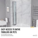 ANZZI 56-in. x 33-in. Accordion-Style Bathtub Shower Door