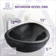 ANZZI Opal Peak Vessel Sink in Desert Black