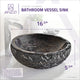 ANZZI Umbral Ash Vessel Sink in Blue Stone