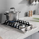 12 in. 2-Burner Recessed Gas Cooktop in Stainless Steel with Power Burners 5800-15000 BTU/h and NG/LP Convertible