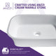 Ajeet Solid Surface Vessel Sink in White