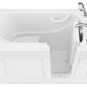 ANZZI Value Series 26 in. x 53 in. Right Drain Quick Fill Walk-In Soaking Tub in White