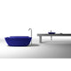 FT-AZ523-BL - ANZZI Vida 5.2 ft. Solid Surface Center Drain Freestanding Bathtub in Regal Blue