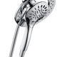 Retro-Fit 3-Spray Patterns with 7.48 in. Wall Mounted Dual Shower Heads with Magnetic Divert in Polished Chrome