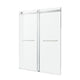 SD-FRLS05801BN - ANZZI Kahn Series 48 in. x 76 in. Frameless Sliding Shower Door with Horizontal Handle in Brushed Nickel