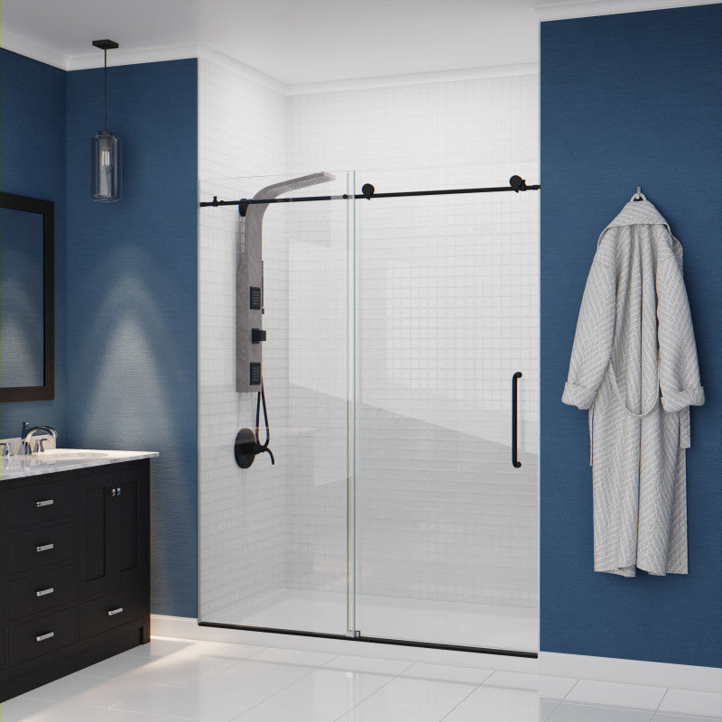 ANZZI SP-AZ078GM Aura 2-Jetted Shower Panel with Heavy Rain Shower & Spray Wand in Grey Marble