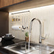 Modern 16 in. 1-Handle Touchless Pull-Down Kitchen Faucet in Polished Chrome with Motion Sensor and Dual Spray Modes