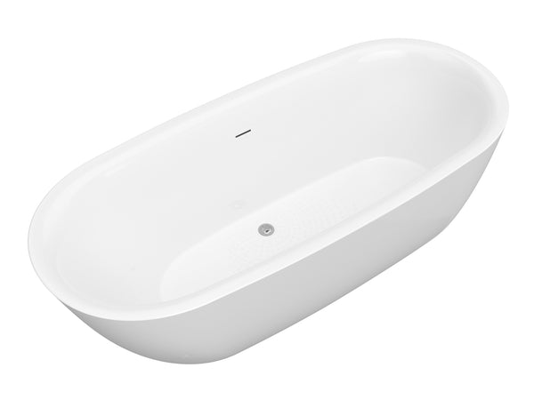 FT-AZ401 - ANZZI Ami Series 67 in. x 30 in. Flat Bottom Acrylic