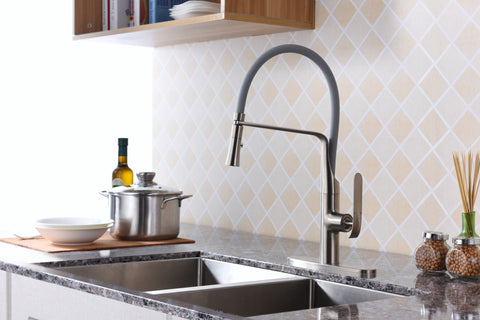 Accent Single Handle Pull-Down Sprayer Kitchen Faucet