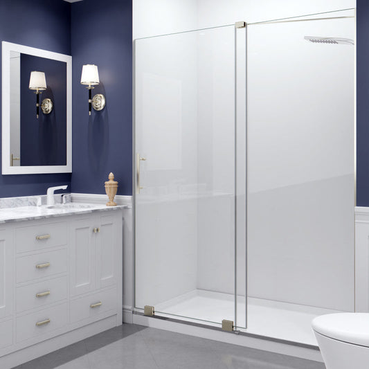 ANZZI Longboat Series 60 in. x 76 in. Semi-Frameless Shower Door with TSUNAMI GUARD