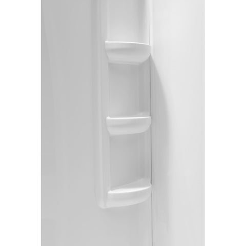ANZZI Vasu 60 in. x 36 in. x 74 in. 3-piece DIY Friendly Alcove Shower Surround in White