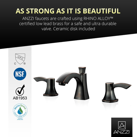 Sonata Series 8 in. Widespread 2-Handle Mid-Arc Bathroom Faucet
