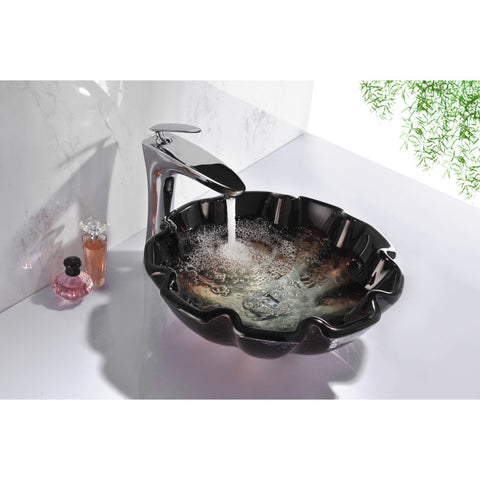 ANZZI Tara Series Deco-Glass Vessel Sink