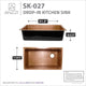 Byzantine Drop-in Handmade Copper 31 in. 0-Hole Single Bowl Kitchen Sink