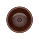 ANZZI Swell 16 in. Handmade Vessel Sink in Polished Antique Copper with Floral Design Exterior