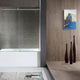 60 in. L x 30 in. W x 83 in. H Right Drain White Rectangular Tub with Frameless Sliding Tub Door in Brushed Nickel