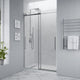 SD-FRLS05901CH - ANZZI Stellar Series 48 in. x 76 in. H Sliding Frameless Shower Door in Chrome with Tsunami Guard Tempered Clear Glass