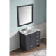 VT-MRCT0036-GY - ANZZI Chateau 36 in. W x 22 in. D Bathroom Bath Vanity Set in Gray with Carrara Marble Top with White Sink