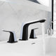 L-AZ905MB-CH - ANZZI 2-Handle 3-Hole 8 in. Widespread Bathroom Faucet With Pop-up Drain in Matte Black & Chrome