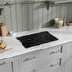 Aurora Collection 20 in. Induction Cooktop in Black with Child Safety Lock, Auto Switch Off, and Dual-Zone Control