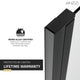 ANZZI Lancer 23 in. x 72 in. Semi-Frameless Shower Door with TSUNAMI GUARD