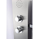 ANZZI Mayor 64 in. Full Body Shower Panel with Heavy Rain Shower and Spray Wand in Brushed Steel