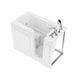 ANZZI Value Series 26 in. x 53 in. Right Drain Quick Fill Walk-In Whirlpool and Air Tub in White