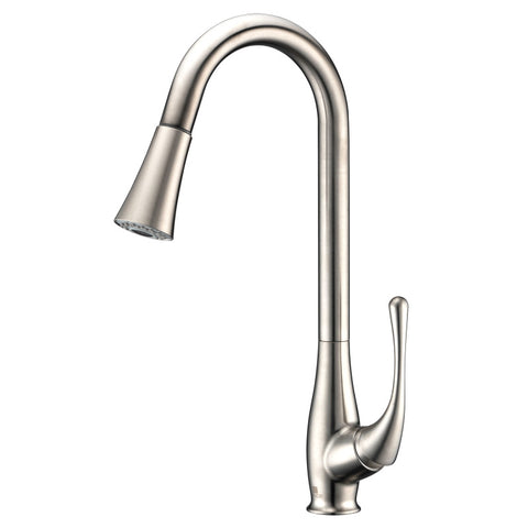 Singer Series Single-Handle Pull-Down Sprayer Kitchen Faucet in Brushed Nickel Singer Series Single-Handle Pull-Down Sprayer Kitchen Faucet in Brushed Nickel