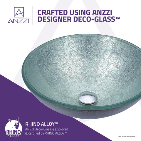 ANZZI Posh Series Deco-Glass Vessel Sink