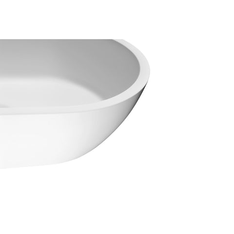ANZZI Runifer Solid Surface Vessel Sink in White