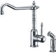 Locke Single-Handle Standard Kitchen Faucet with Side Sprayer in Polished Chrome