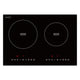 Aurora Collection 20 in. Induction Cooktop in Black with Child Safety Lock, Auto Switch Off, and Dual-Zone Control