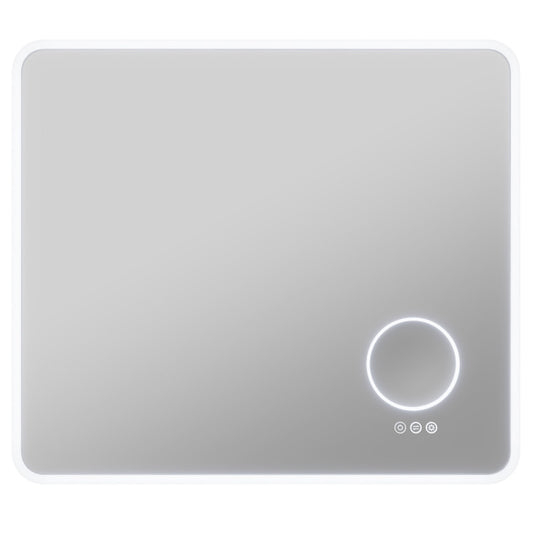 BA-LMDFX013AL - ANZZI 27-in. x 31-in. LED Front/Back Light Magnifying Bathroom Mirror w/Defogger