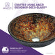 Tuasavi Series 17 in. Bathroom Vessel Sink with Scratch-Tough and Stain-Resistant Non-Porous Surface in Brown Glass