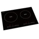 Aurora Collection 20 in. Induction Cooktop in Black with Child Safety Lock, Auto Switch Off, and Dual-Zone Control