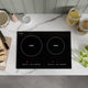 Aurora Collection 20 in. Induction Cooktop in Black with Child Safety Lock, Auto Switch Off, and Dual-Zone Control